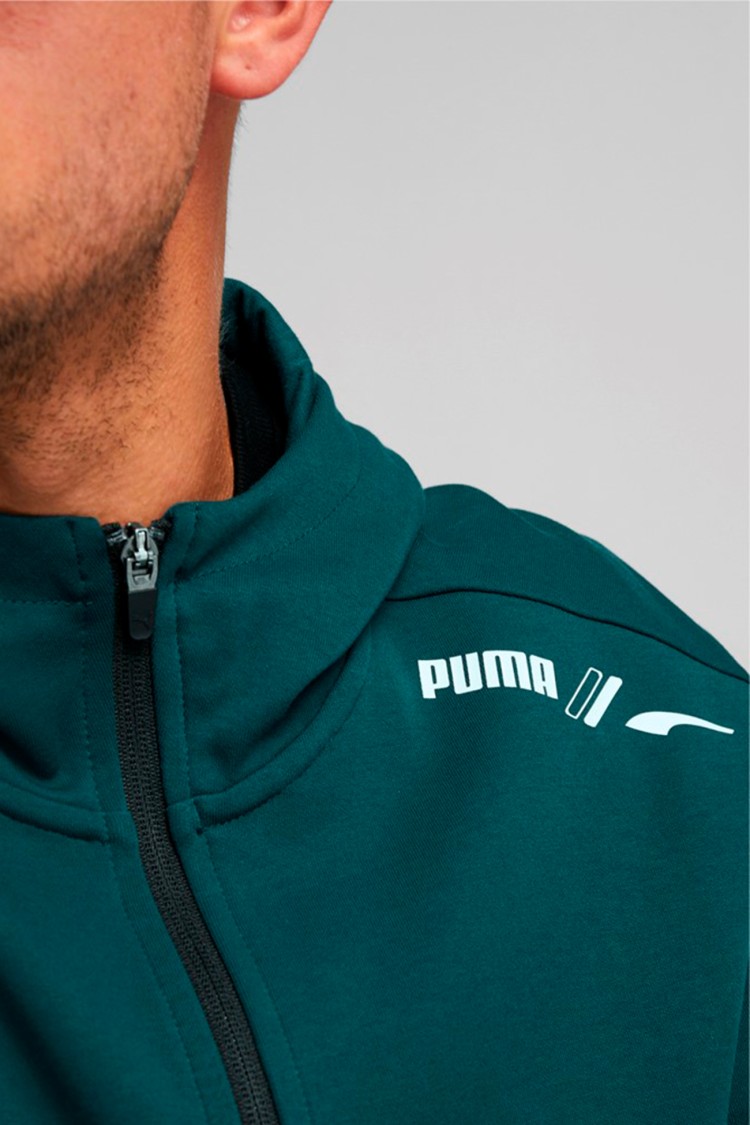 Толстовка мужская Puma RAD/CAL Full-Zip Hoodie зеленая 84978024 изображение 5