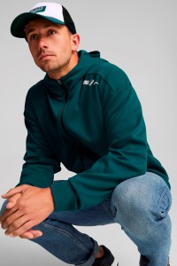 Толстовка мужская Puma RAD/CAL Full-Zip Hoodie зеленая 84978024 изображение 6