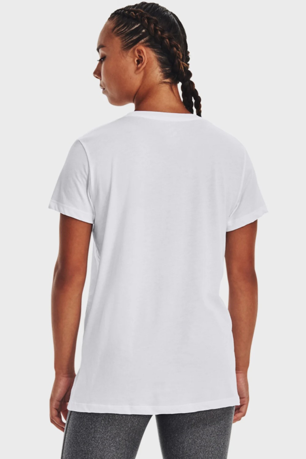 Футболка женская Under Armour UA VINTAGE PERFORMANCE SS белая 1376748-100 изображение 4