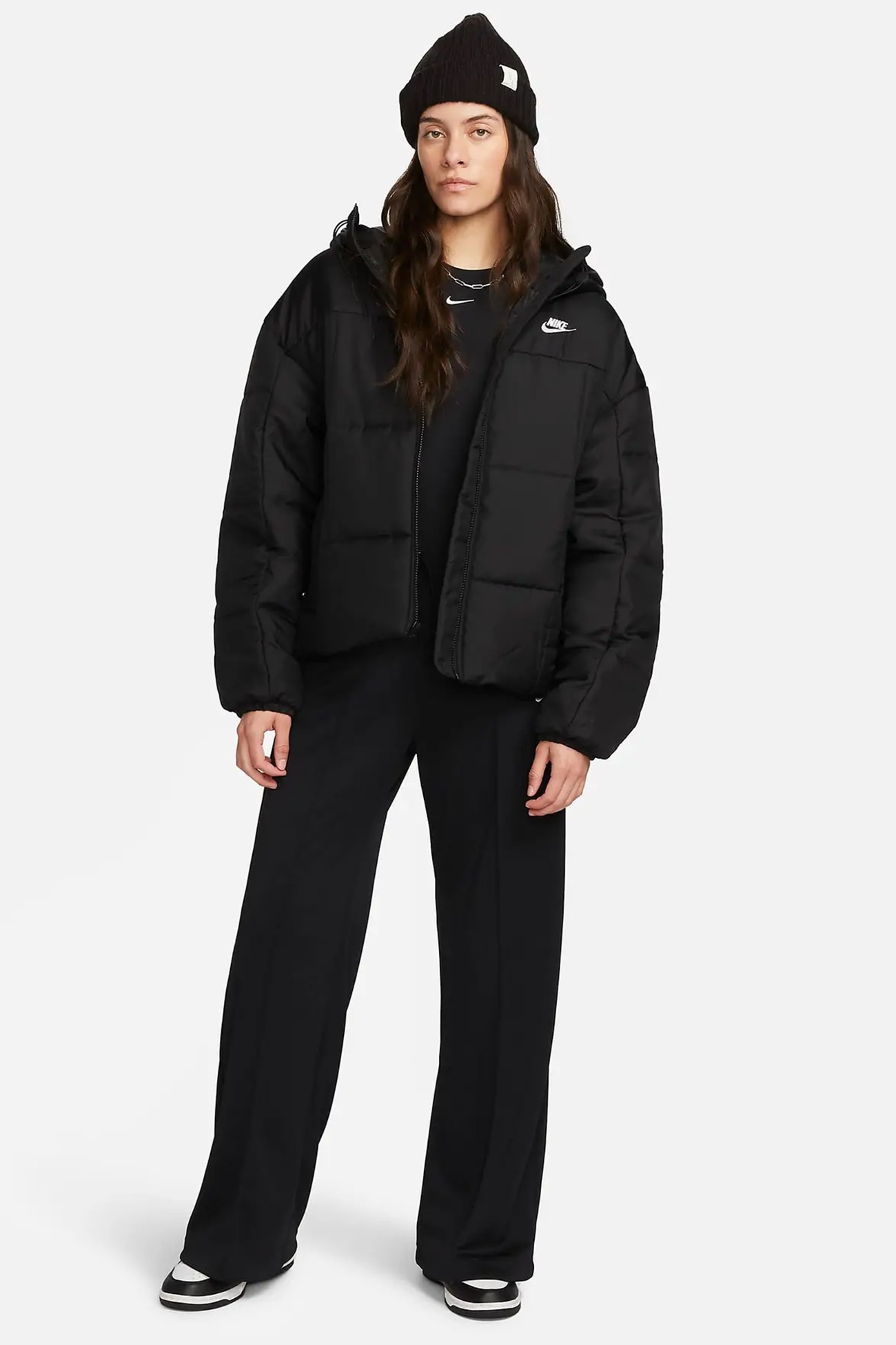 Куртка женская Nike W NSW ESSTL THRMR CLSC PUFFER черная FB7672-010 изображение 8