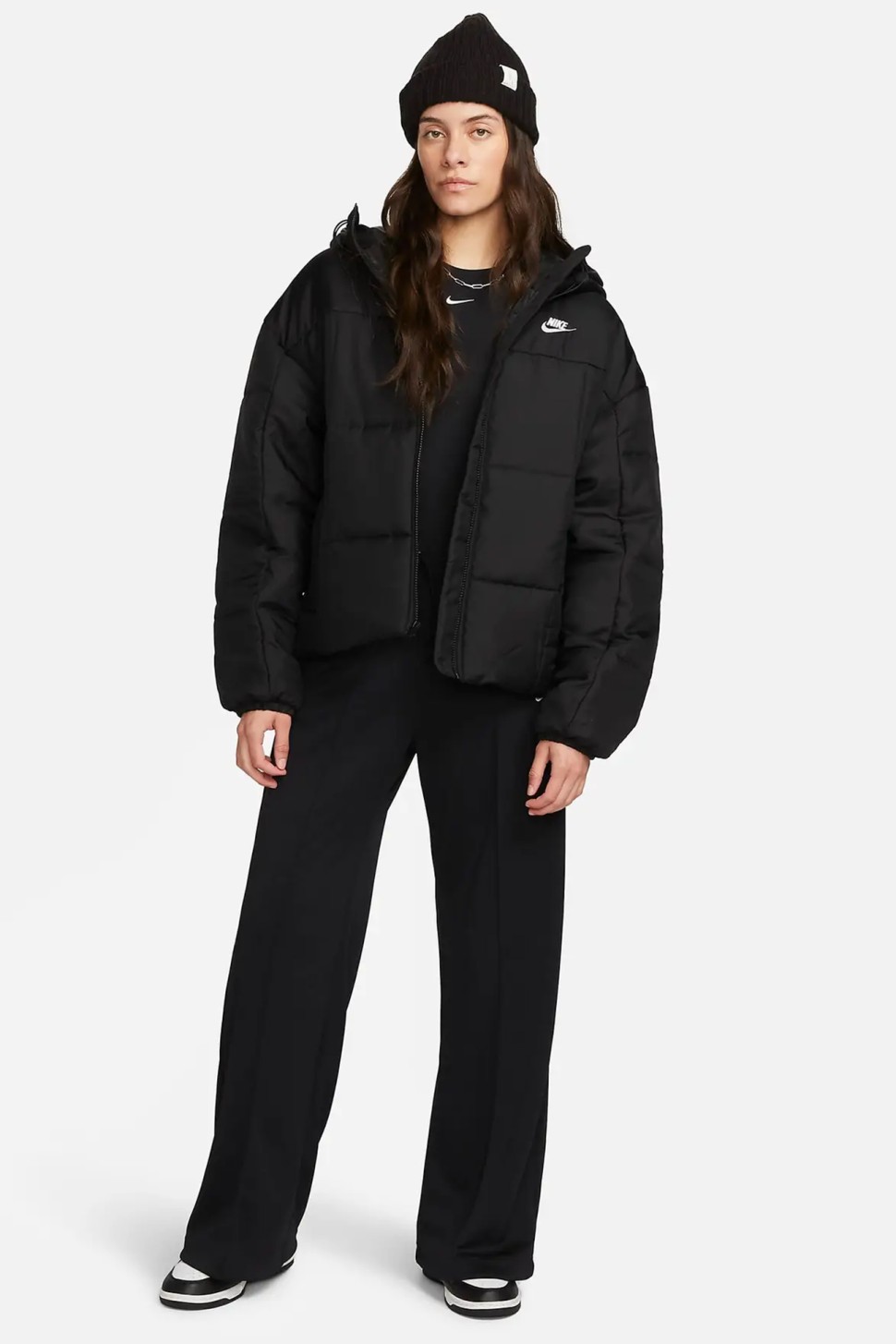 Куртка жіноча Nike W NSW ESSTL THRMR CLSC PUFFER чорна FB7672-010 — фото 8