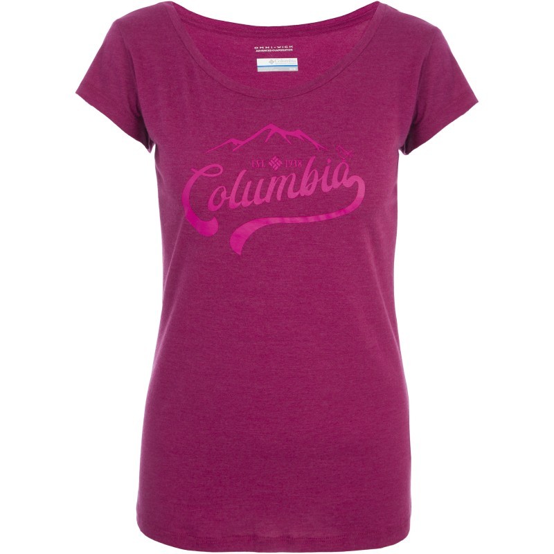 Футболка жіноча Columbia Outdoor Play Tee фіолетова 1837871-550 — фото 2