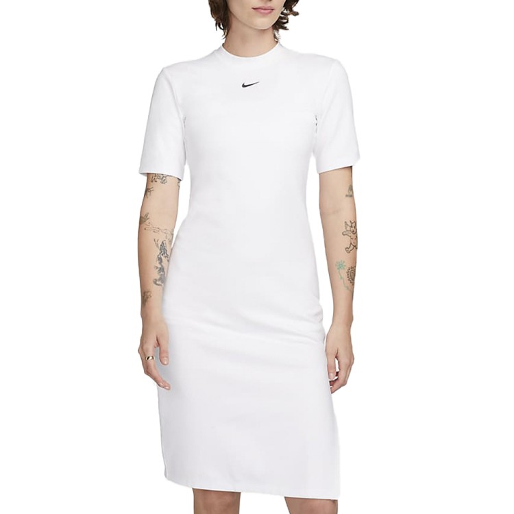 Платье женское Nike W NSW ESSNTL MIDI DRESS бежевое DV7878-104