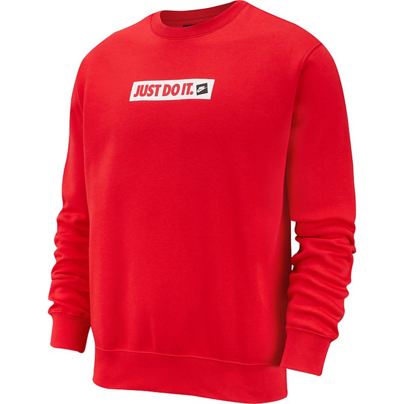 Толстовка мужская Nike M NSW JDI CRW FLC BSTR красная BV5089-657 изображение 1