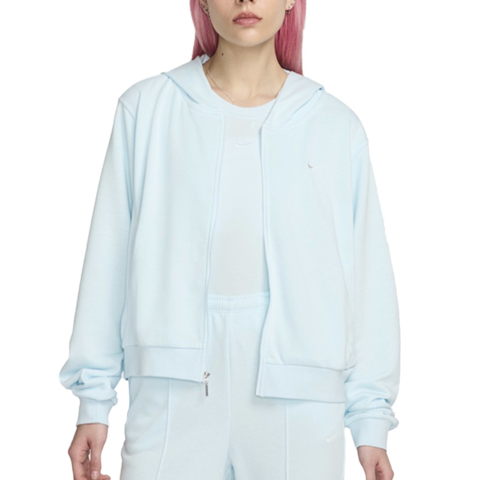 Толстовка жіноча Nike W NSW NK CHLL FT FZ HDY блакитна FN2415-474 изображение 1