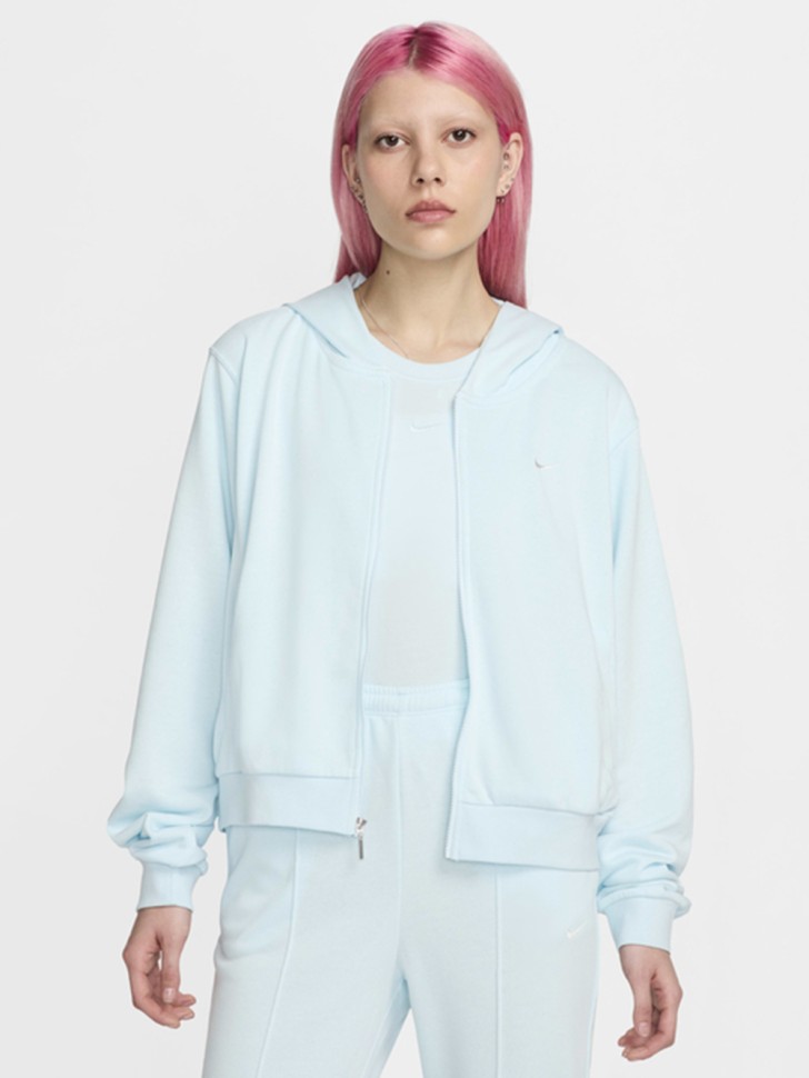 Толстовка жіноча Nike W NSW NK CHLL FT FZ HDY блакитна FN2415-474 изображение 2
