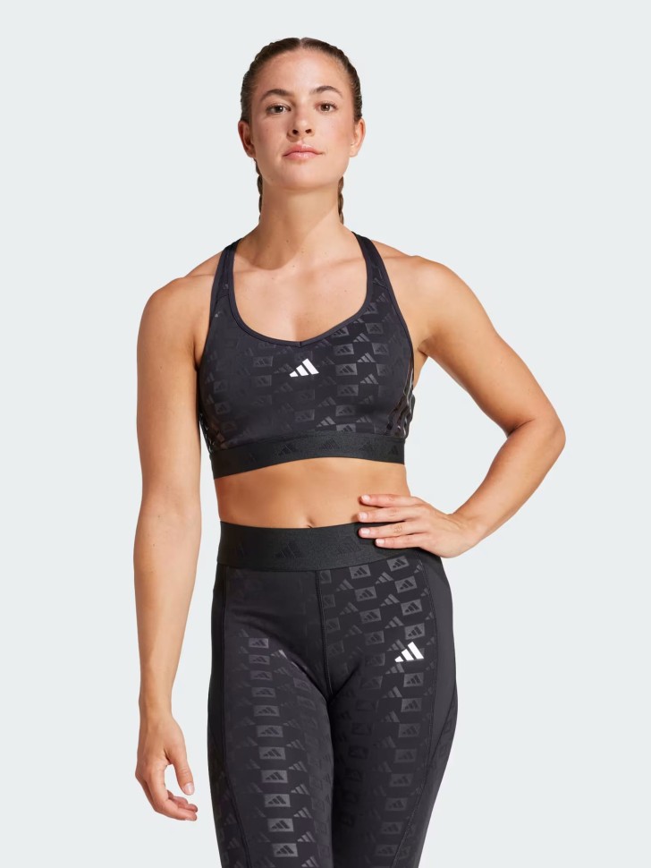 Бра женский Adidas PWR MS HYGLM Q4 черный IK7913 изображение 2