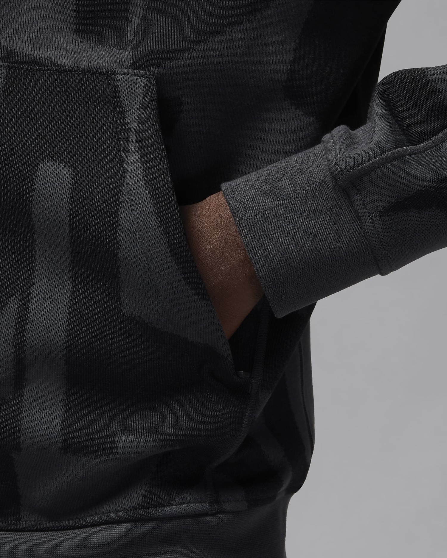 Толстовка чоловіча Nike M J DF SPRT HOOP AOP FZ чорна FV8620-010 изображение 5