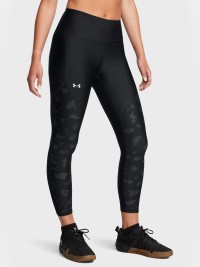 Легінси жіночі Under Armour Tech Print Panel Ankle Leg чорні 1386407-001 изображение 3