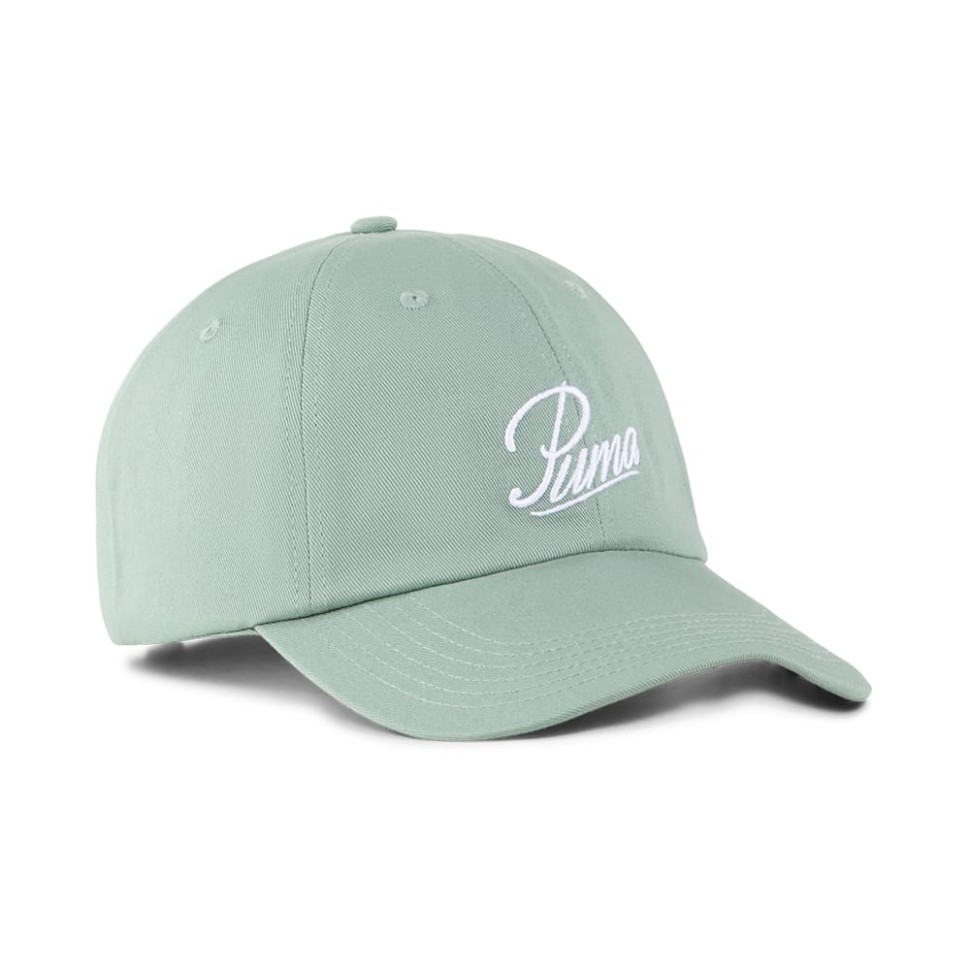 Бейсболка Puma ESS SCRIPT LOGO Dad Cap зелена 02599603 — фото 1