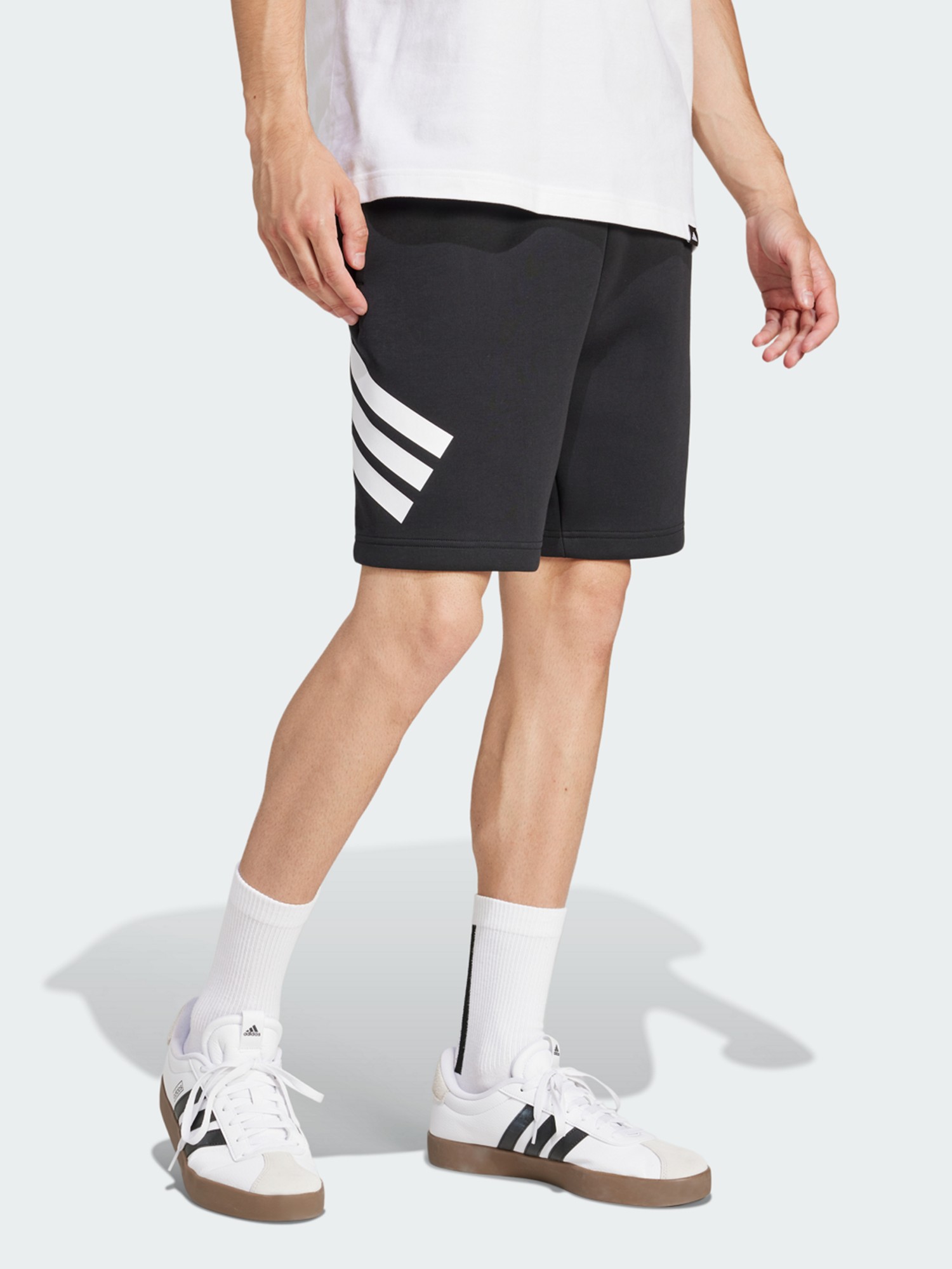 Шорты мужские Adidas M FI 3S SHO черные JD4884 изображение 4