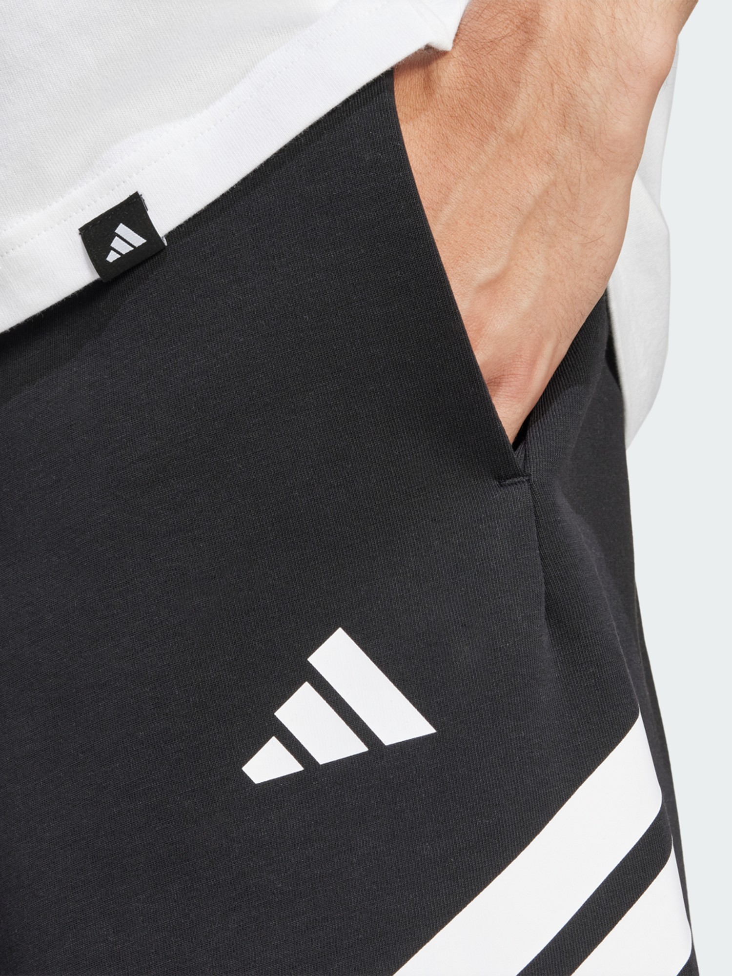 Шорты мужские Adidas M FI 3S SHO черные JD4884 изображение 5