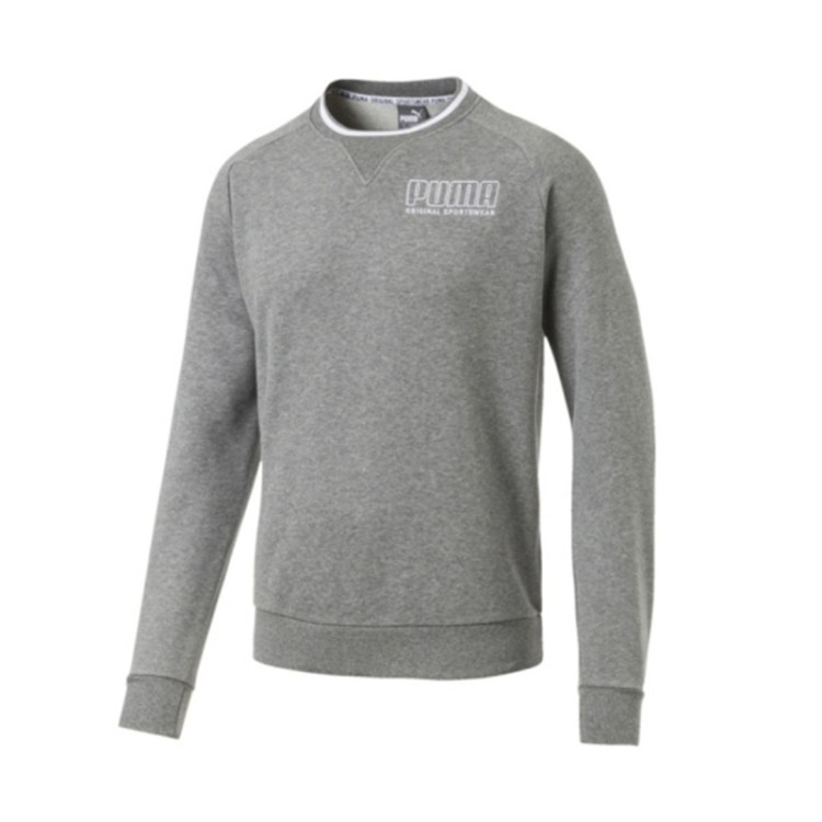 Толстовка мужская Puma Athletics Crew серая 85413603 изображение 1