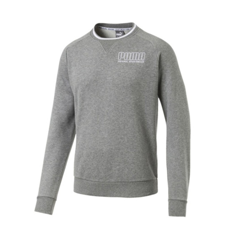 Толстовка мужская Puma Athletics Crew серая 85413603 изображение 1