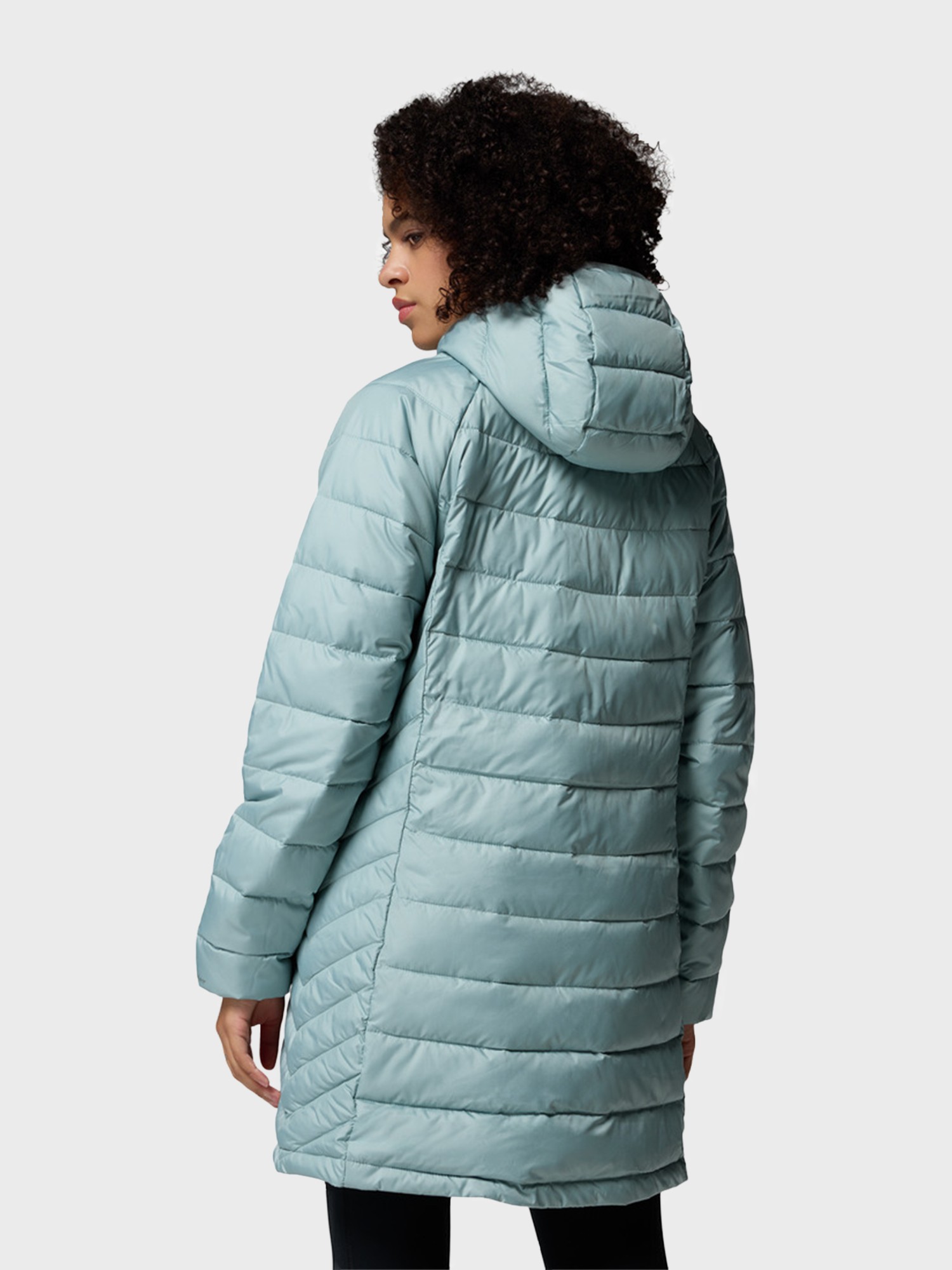 Куртка женская Columbia Powder Lite II Mid Jacket бирюзовая 2089371-461 изображение 5
