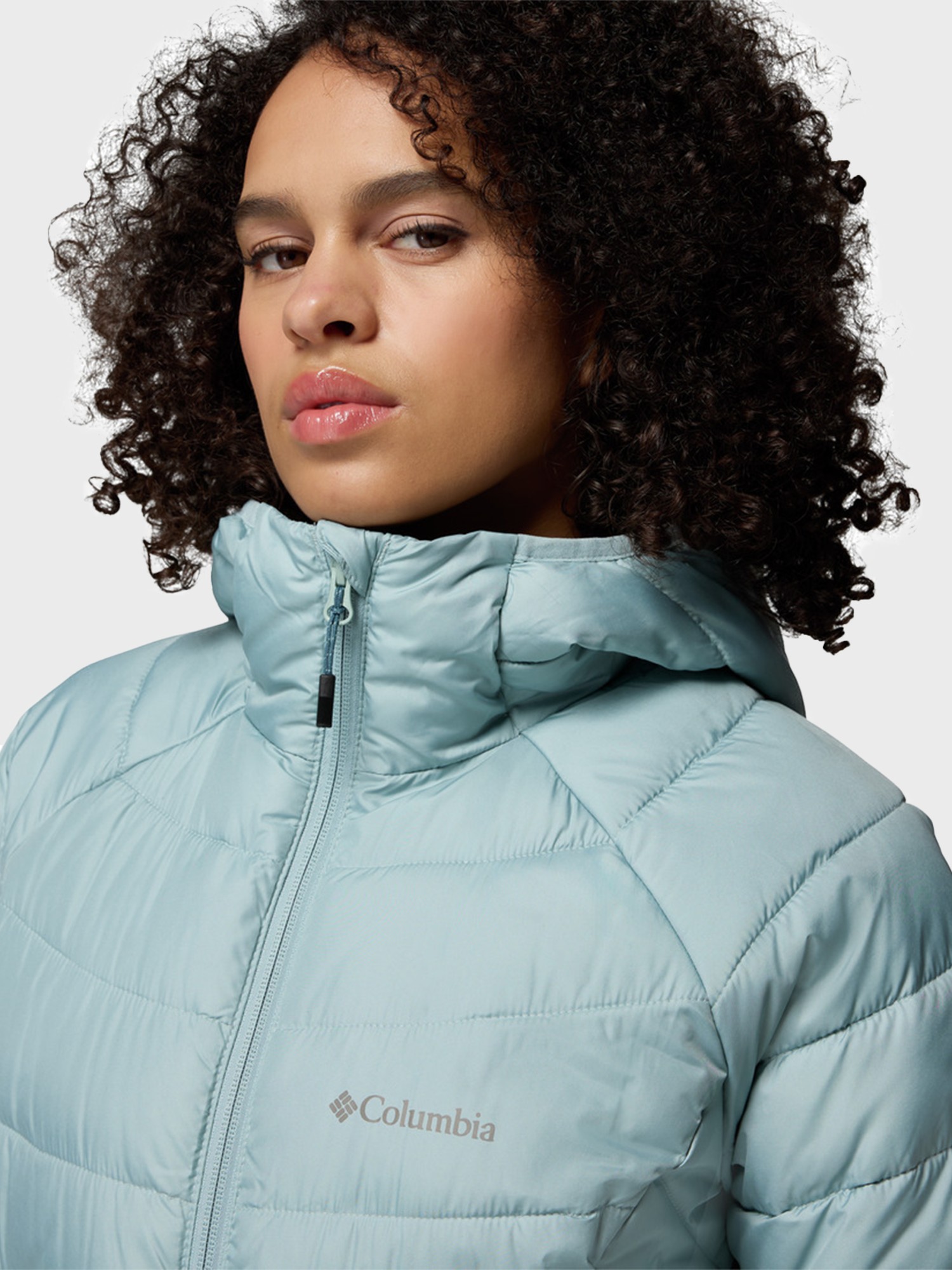 Куртка женская Columbia Powder Lite II Mid Jacket бирюзовая 2089371-461 изображение 7