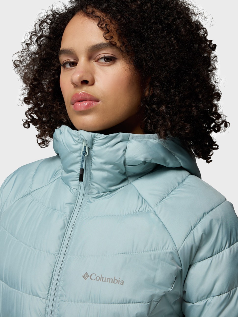 Куртка жіноча Columbia Powder Lite II Mid Jacket бірюзова 2089371-461 — фото 7