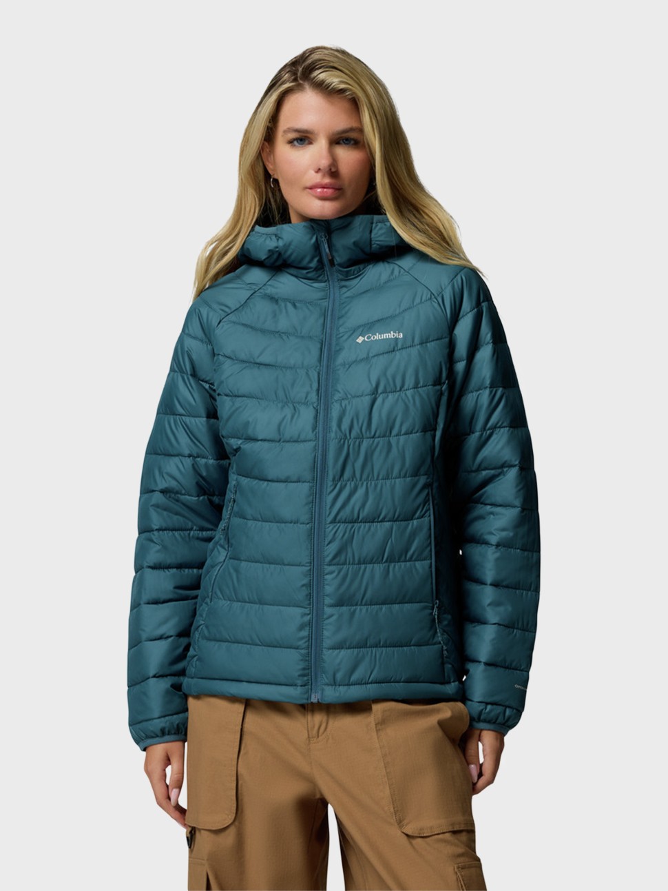 Куртка жіноча Columbia Powder Lite™ II Hooded Jacket бірюзова 2089391-429 — фото 2