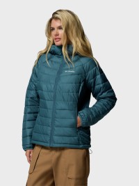 Куртка женская Columbia Powder Lite™ II Hooded Jacket бирюзовая 2089391-429 изображение 3