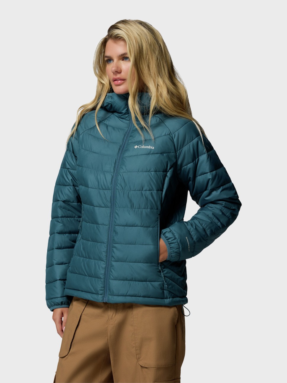 Куртка жіноча Columbia Powder Lite™ II Hooded Jacket бірюзова 2089391-429 — фото 3