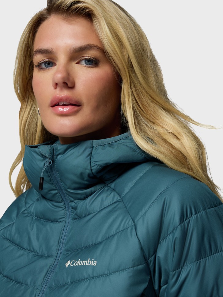 Куртка женская Columbia Powder Lite™ II Hooded Jacket бирюзовая 2089391-429 изображение 6