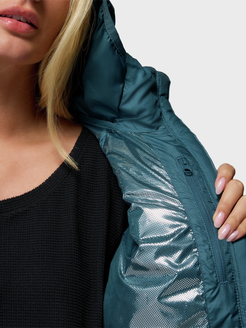 Куртка жіноча Columbia Powder Lite™ II Hooded Jacket бірюзова 2089391-429 — фото 8