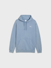 Толстовка чоловіча Puma ESS ELEVATED Wash Hoodie блакитна 68804934 изображение 5