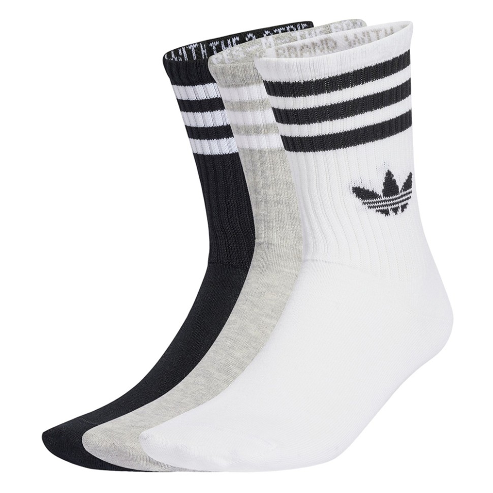 Шкарпетки Adidas 3S CREW S 3P мультиколір JV7403 — фото 1