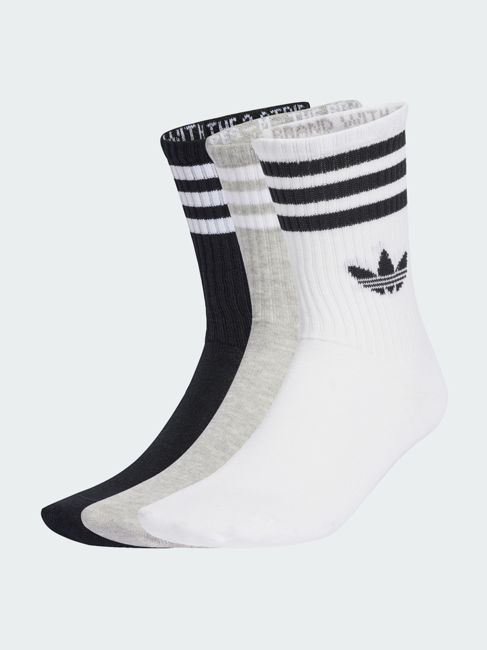 Шкарпетки Adidas 3S CREW S 3P мультиколір JV7403 — фото 2