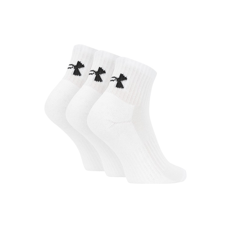 Шкарпетки Under Armour Core Qtr 3Pk білі 1358344-100 изображение 2