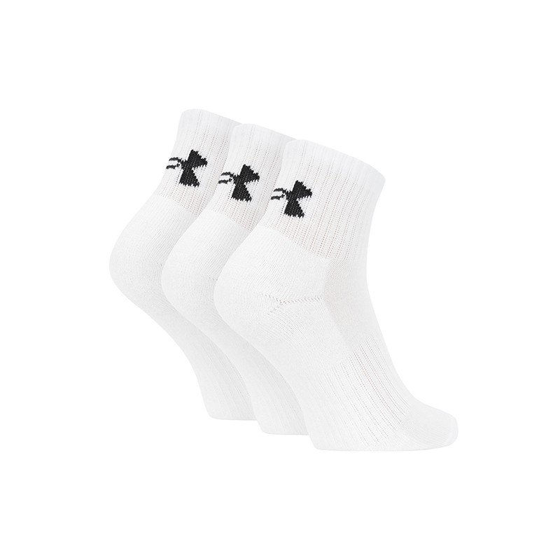 Шкарпетки Under Armour Core Qtr 3Pk білі 1358344-100 изображение 2