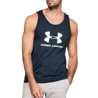 Майка мужская Under Armour Sportstyle Logo Tank синяя 1329589-409 изображение 1