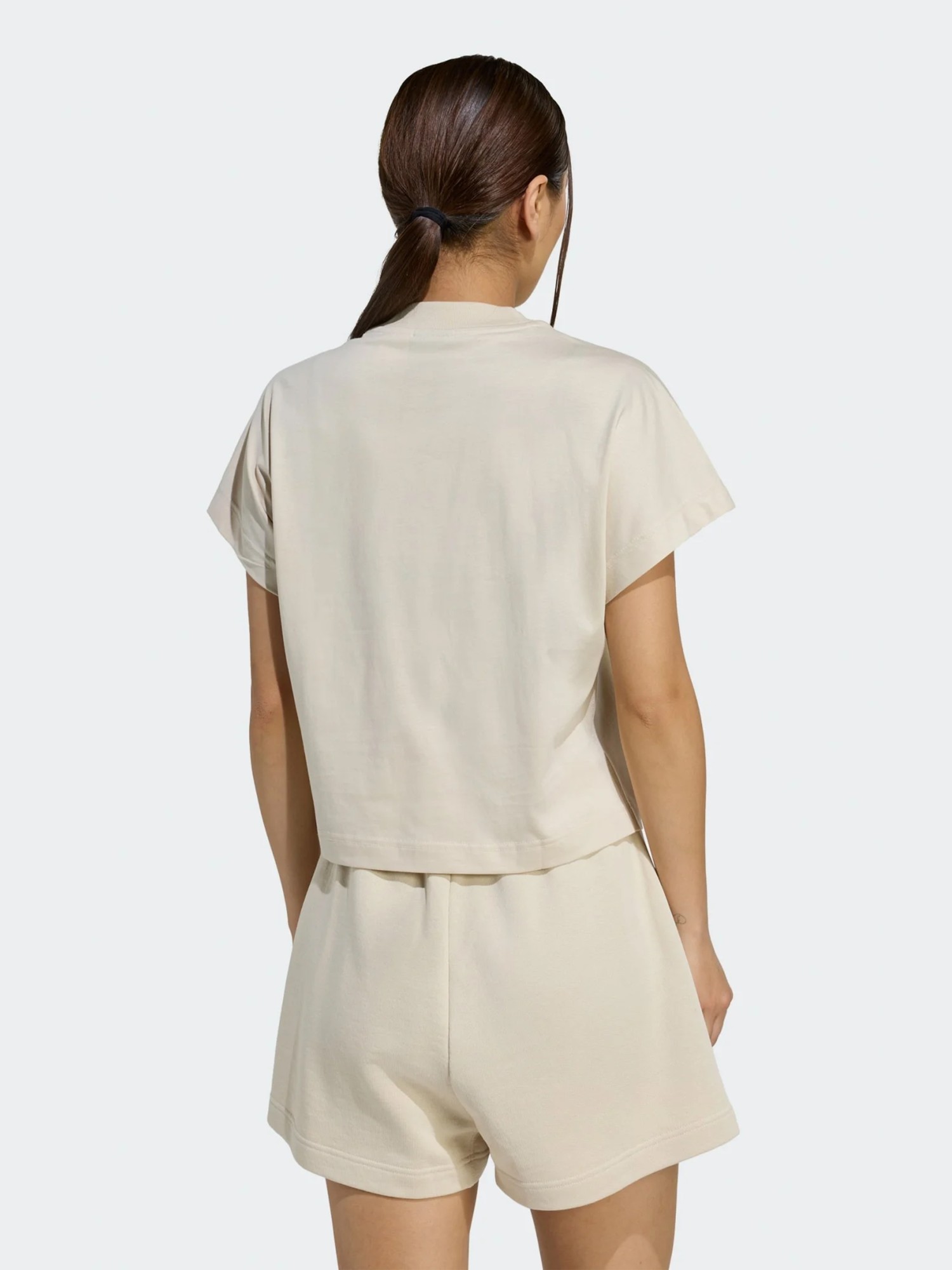 Футболка женская Adidas W ALL SZN TEE бежевая JY7811 изображение 3