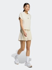 Футболка женская Adidas W ALL SZN TEE бежевая JY7811 изображение 6