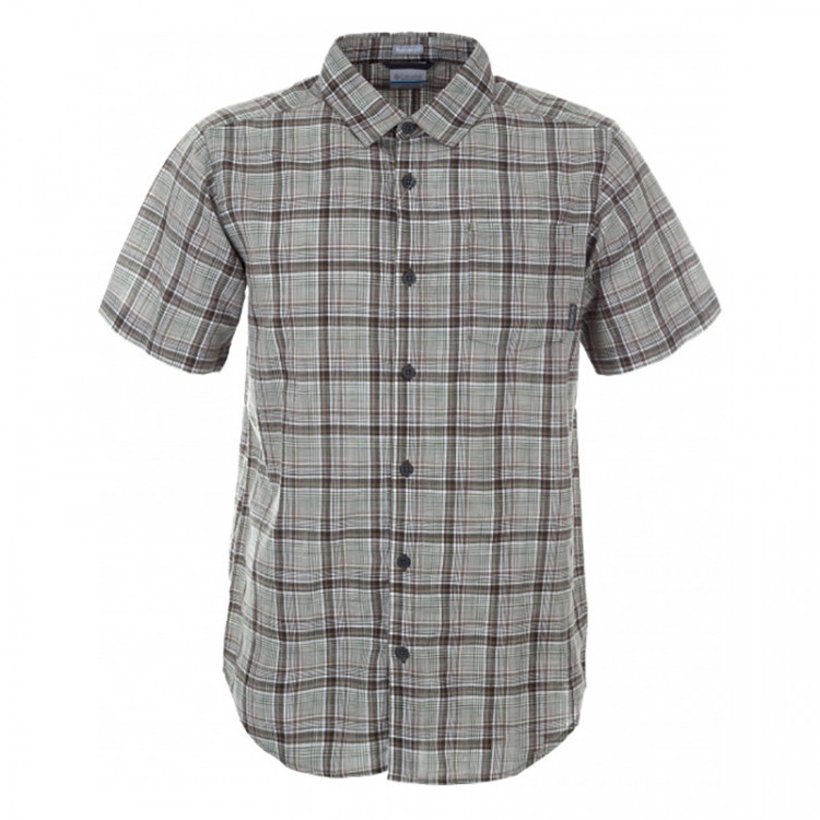 Рубашка мужская Columbia Under Exposure™ YD Short Sleeve Shirt серая 1715221-302 изображение 1