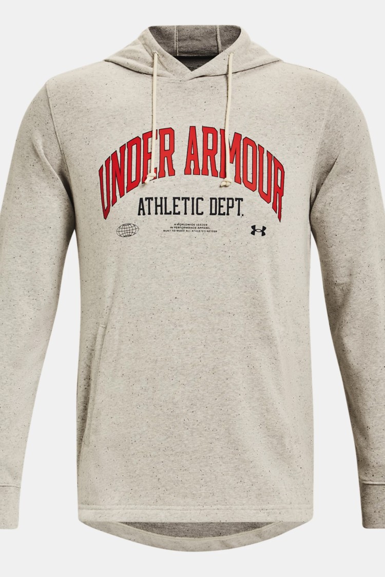 Толстовка чоловіча Under Armour Rival Try Athlc Dept Hd бежева 1370354-279 изображение 5
