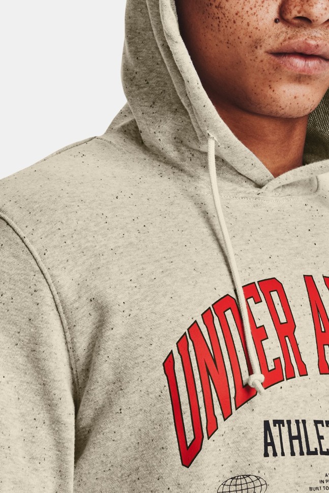 Толстовка чоловіча Under Armour Rival Try Athlc Dept Hd бежева 1370354-279 изображение 7