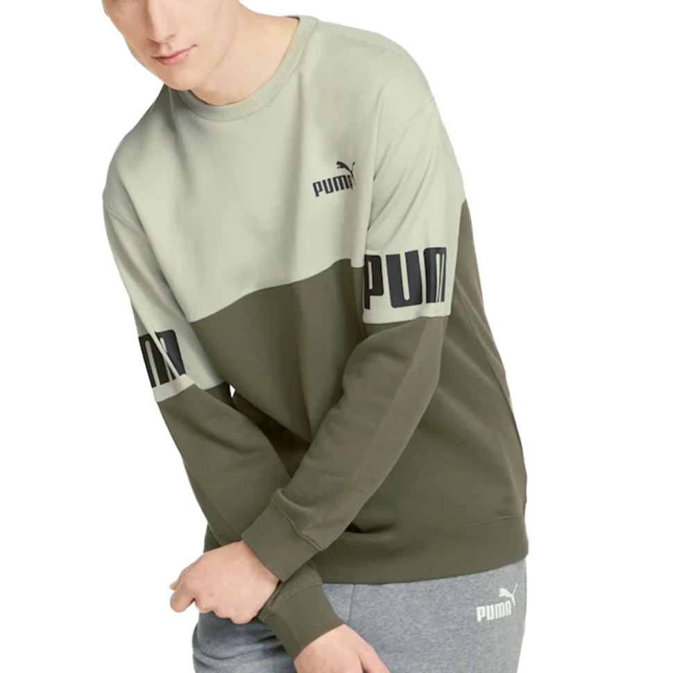 Толстовка мужская Puma Power Colorblock Crew мультицвет 84800832
