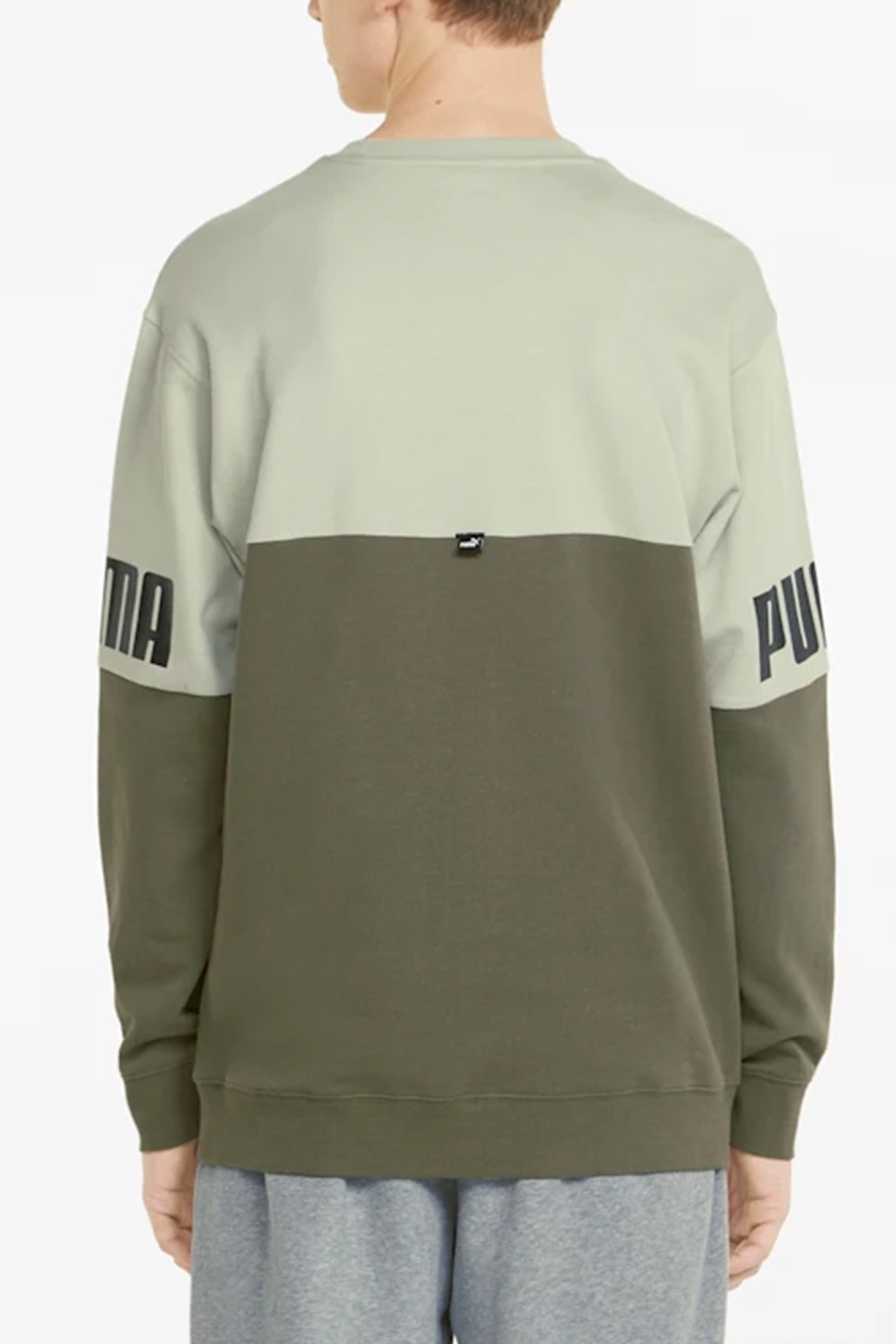 Толстовка мужская Puma Power Colorblock Crew мультицвет 84800832 — фото 3