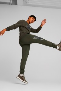 Брюки мужские Puma Puma Power Logo Sweatpants хаки 84979670 изображение 4