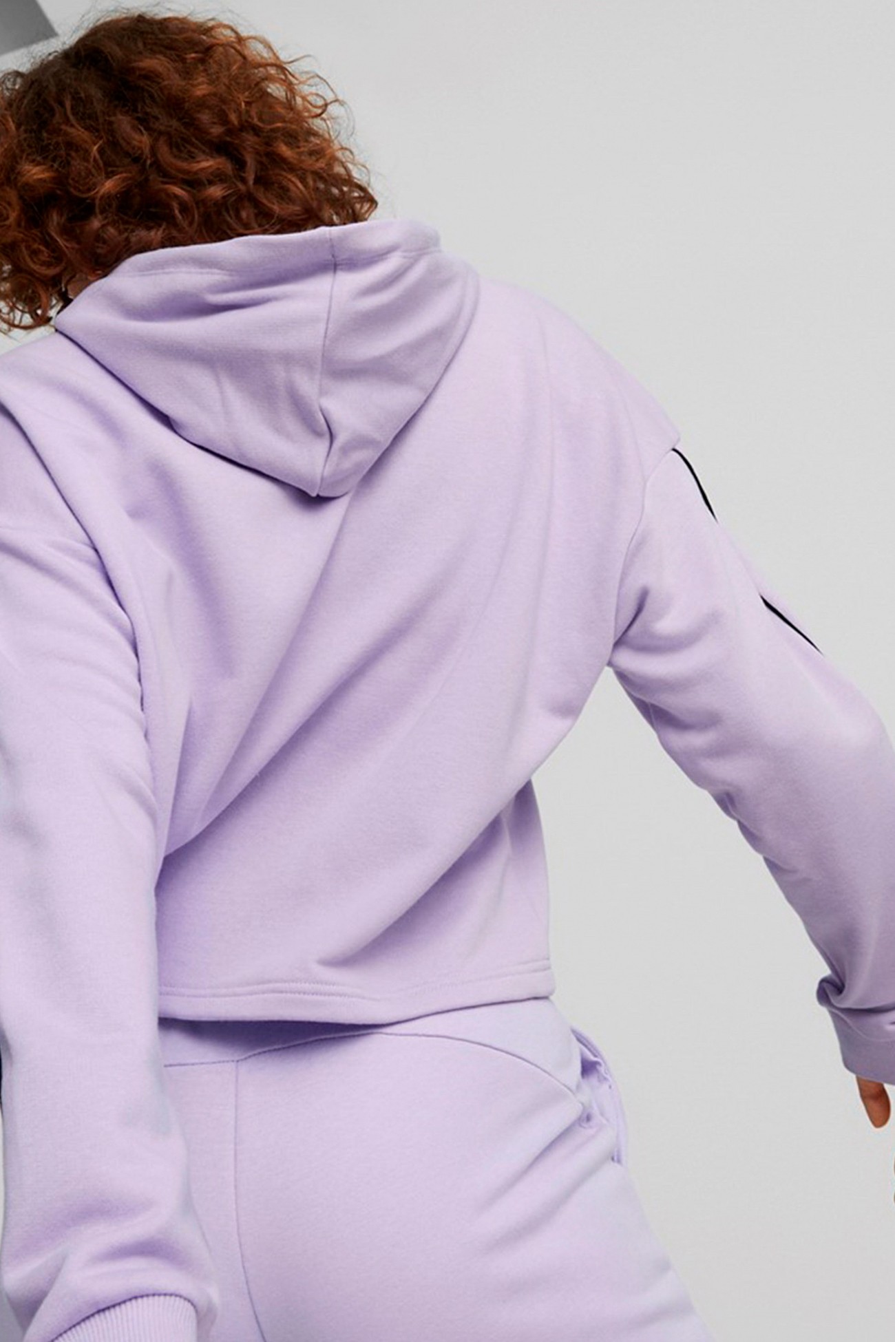 Толстовка жіноча Puma PUMA POWER Tape Hoodie фіолетова 67363225 изображение 5