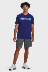 Футболка чоловіча Under Armour UA CAMO CHEST STRIPE SS синя 1376830-468 изображение 3