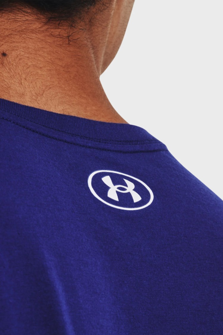 Футболка чоловіча Under Armour UA CAMO CHEST STRIPE SS синя 1376830-468 изображение 5