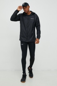 Ветровка мужская Columbia Flash Challenger™ Windbreaker черная 1988731-010 изображение 3