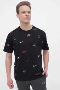 Футболка чоловіча Nike M NSW TEE M90 12MO LBR AOP чорна DZ2991-010 изображение 2