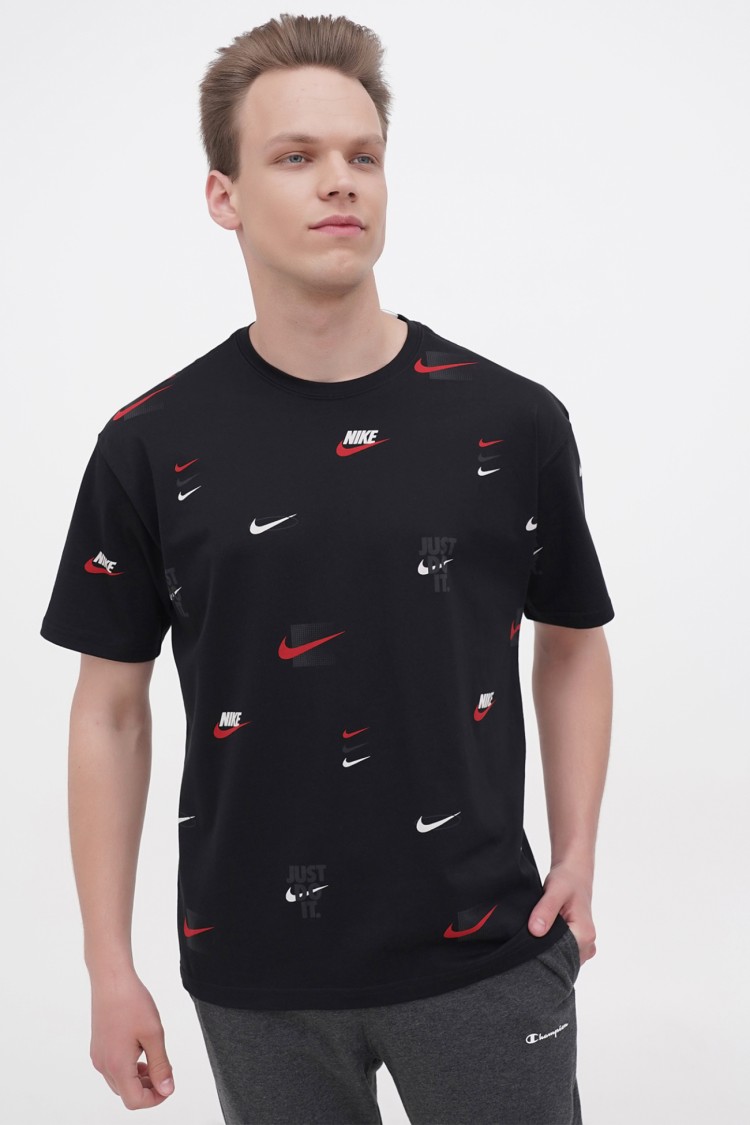 Футболка чоловіча Nike M NSW TEE M90 12MO LBR AOP чорна DZ2991-010 изображение 2