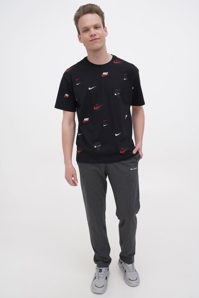 Футболка чоловіча Nike M NSW TEE M90 12MO LBR AOP чорна DZ2991-010 изображение 4