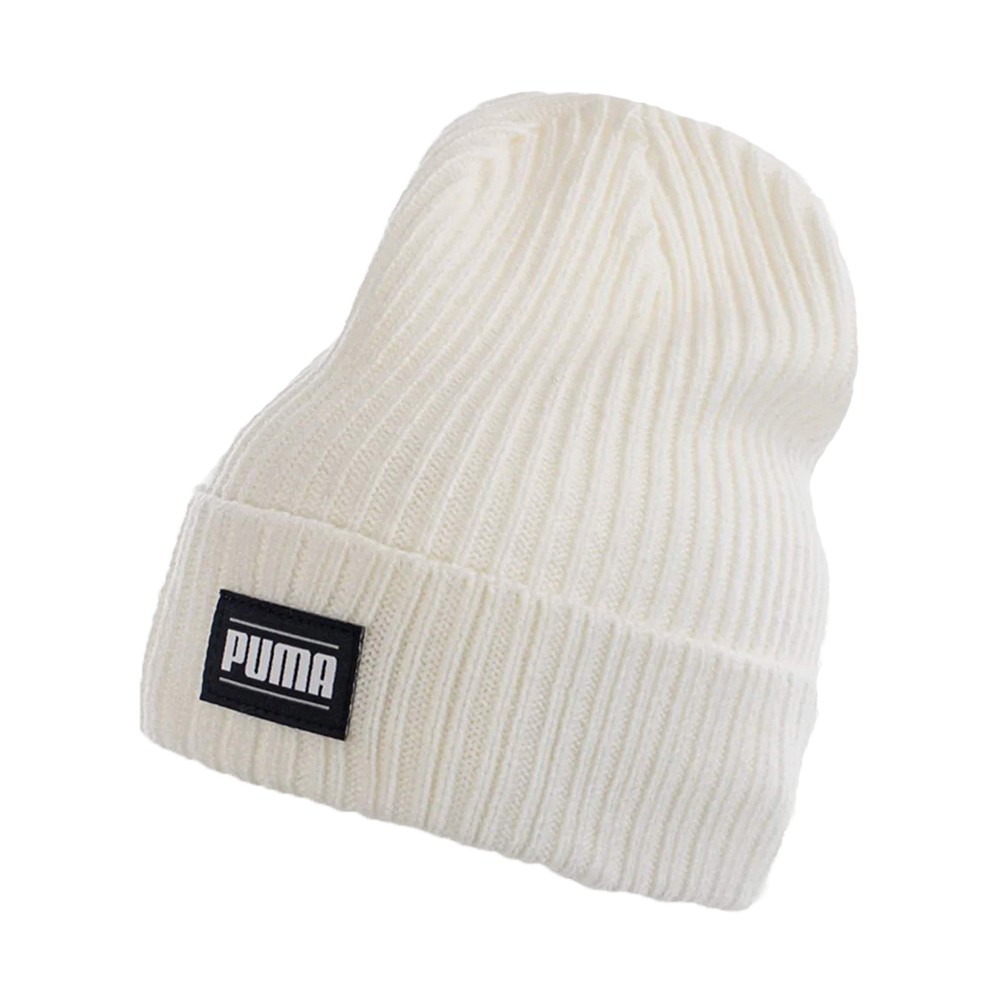 Шапка   Puma Ribbed Classic Cuff Beanie белая 02403806 изображение 1
