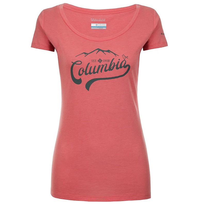 Футболка жіноча Columbia Outdoor Play Tee рожева 1837871-692 — Sport City Футболка жіноча Columbia Outdoor Play Tee рожева 1837871-692