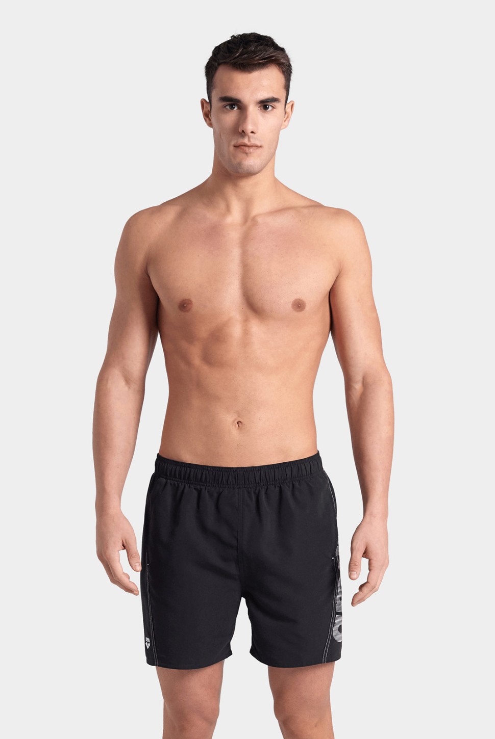 Шорти чоловічі Arena FUNDAMENTALS LOGO BOXER R чорні 006444-511 — фото 2